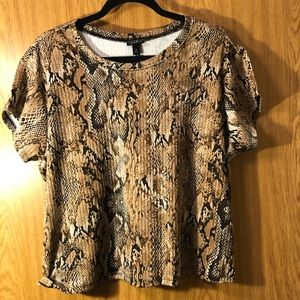 Torrid Snake Skin Top